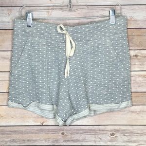 NATION LTD. NWT grey cream polka dot pajama shorts